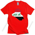 Iraq Flag Map T Shirt
