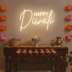 LED Neon Sign Indian Diwali Party