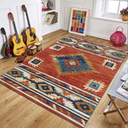 Southwest Native American Style Diamond Pattern Carpet