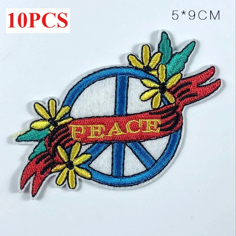 10PCS/BULK Embroidery Cloth ace Sticker