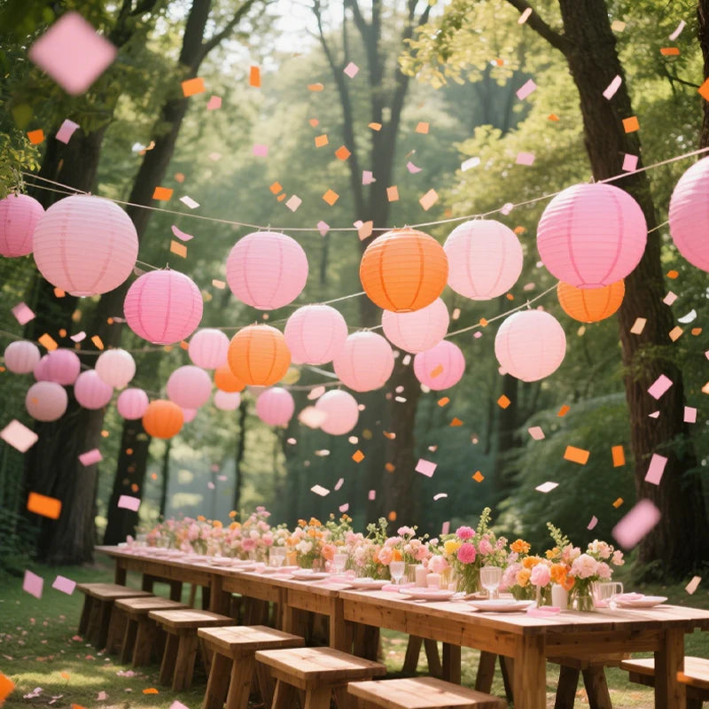 10Pcs Hanging Decorative Paper Lanterns
