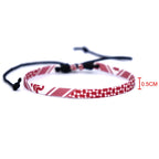 Multicolor Weave Kufiya Patterns Bracelets