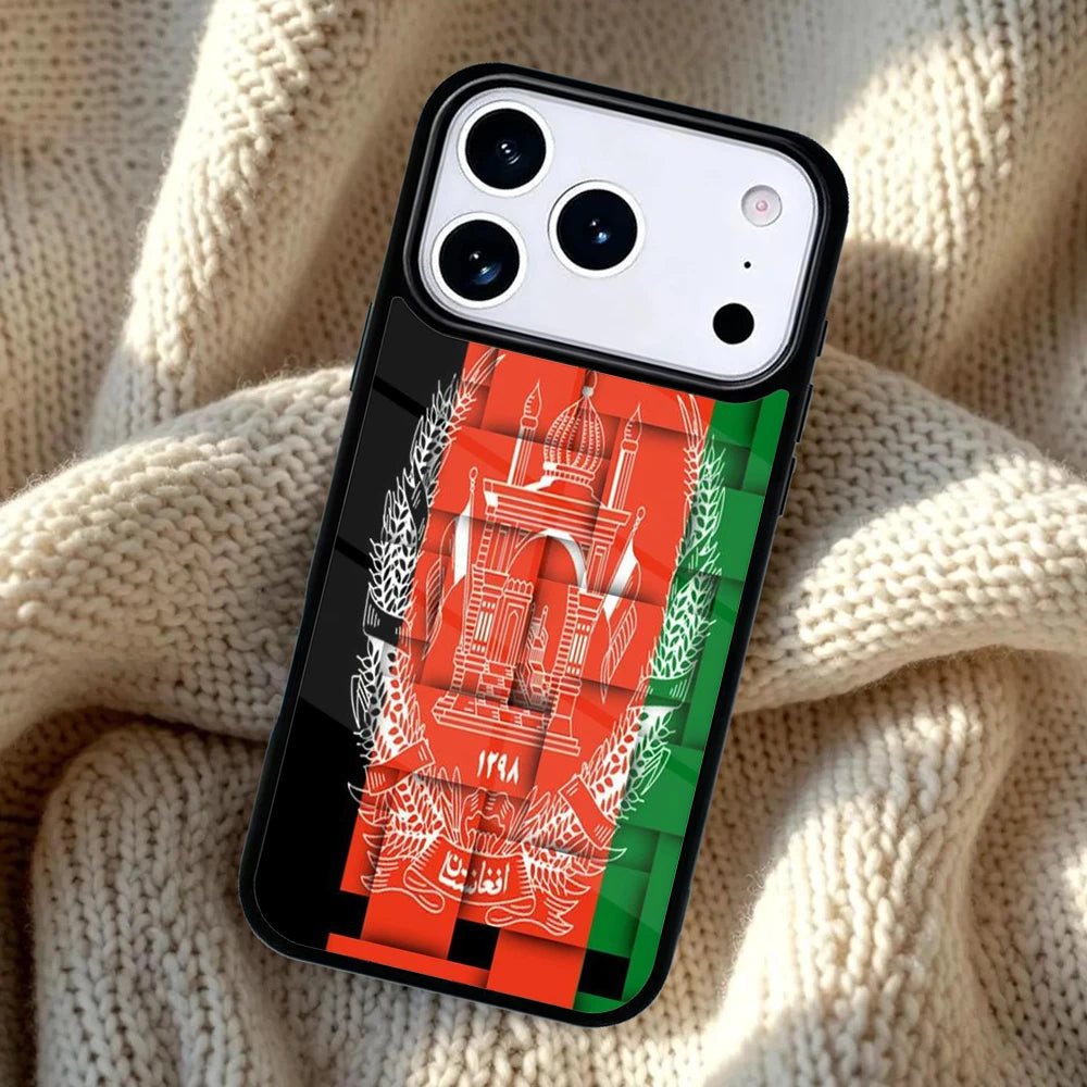 Afghan Flag Pattern Phone Case For iPhone