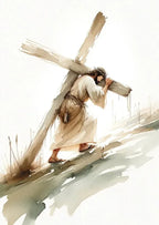 Jesus Sketch Canvas Posters