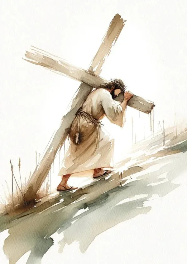 Jesus Sketch Canvas Posters