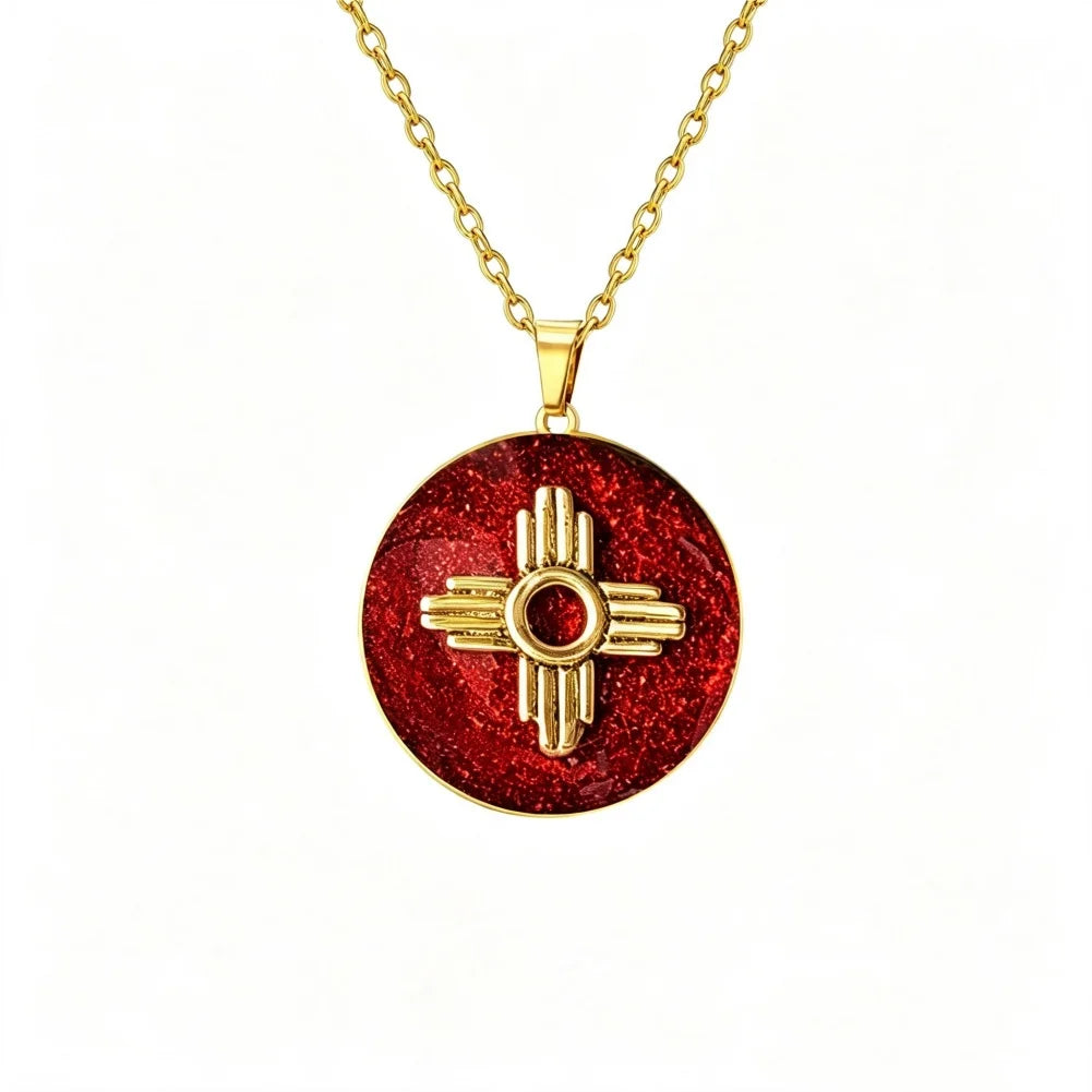 Zia Cross Necklace