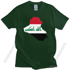 Iraq Flag Map T Shirt