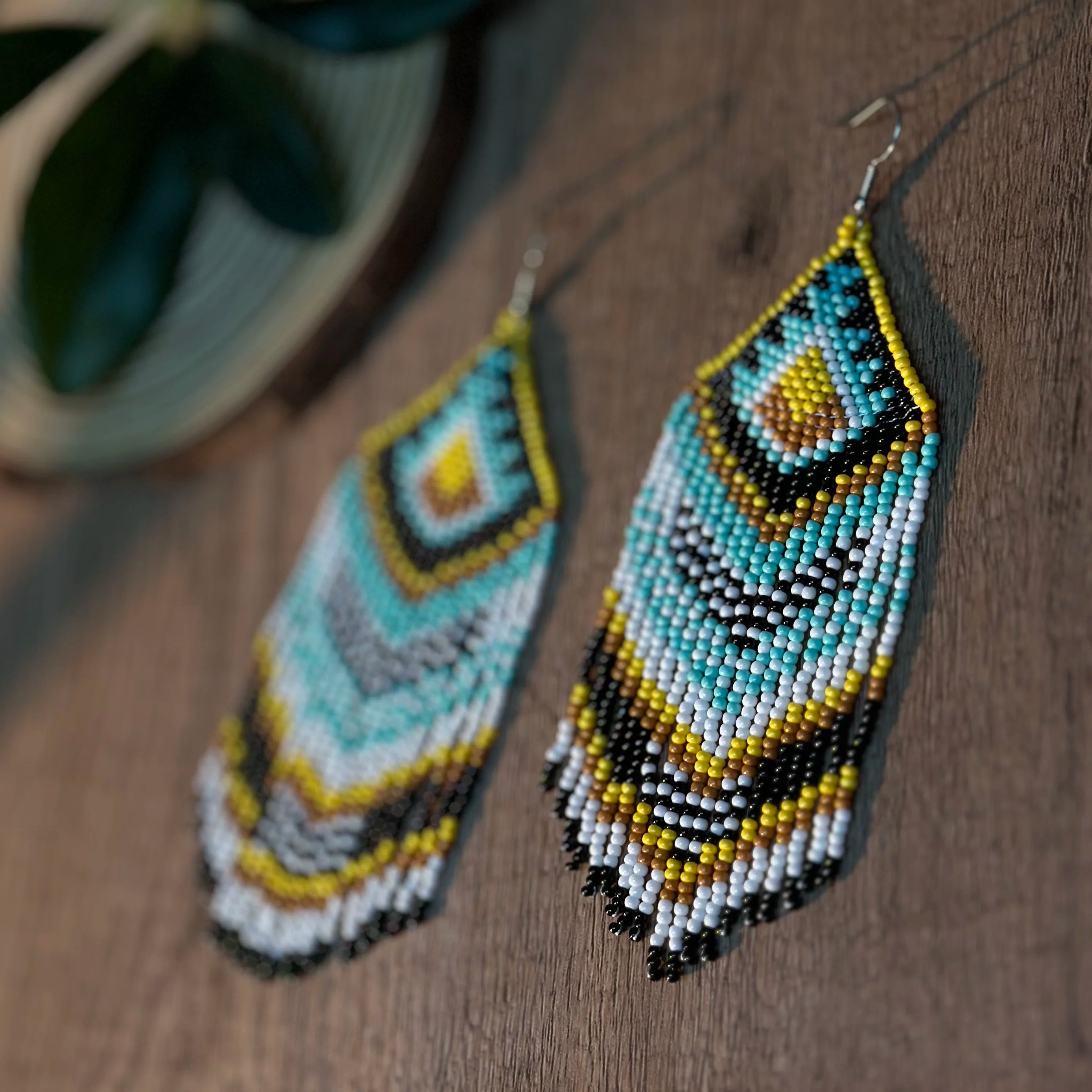 Bohemian Style Geometric Tassel Earrings Tribal Style