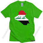 Iraq Flag Map T Shirt