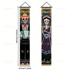 Dia De Los Muertos Porch Sign Banners Mexico Day of The Dead