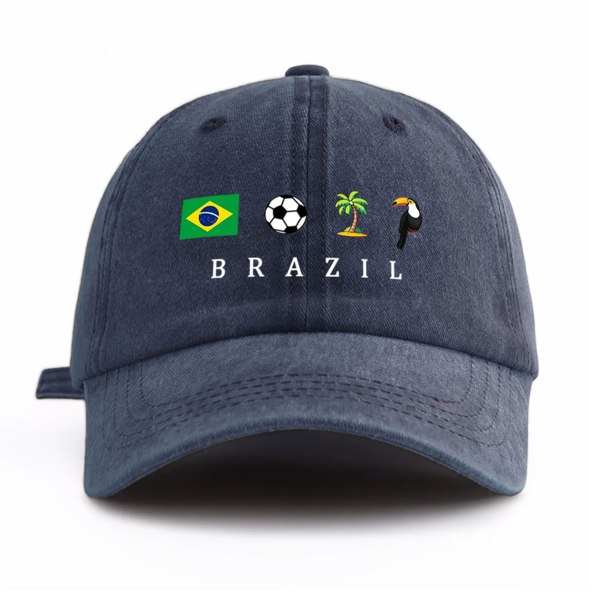 Brazil Flag Embroidered Cap All