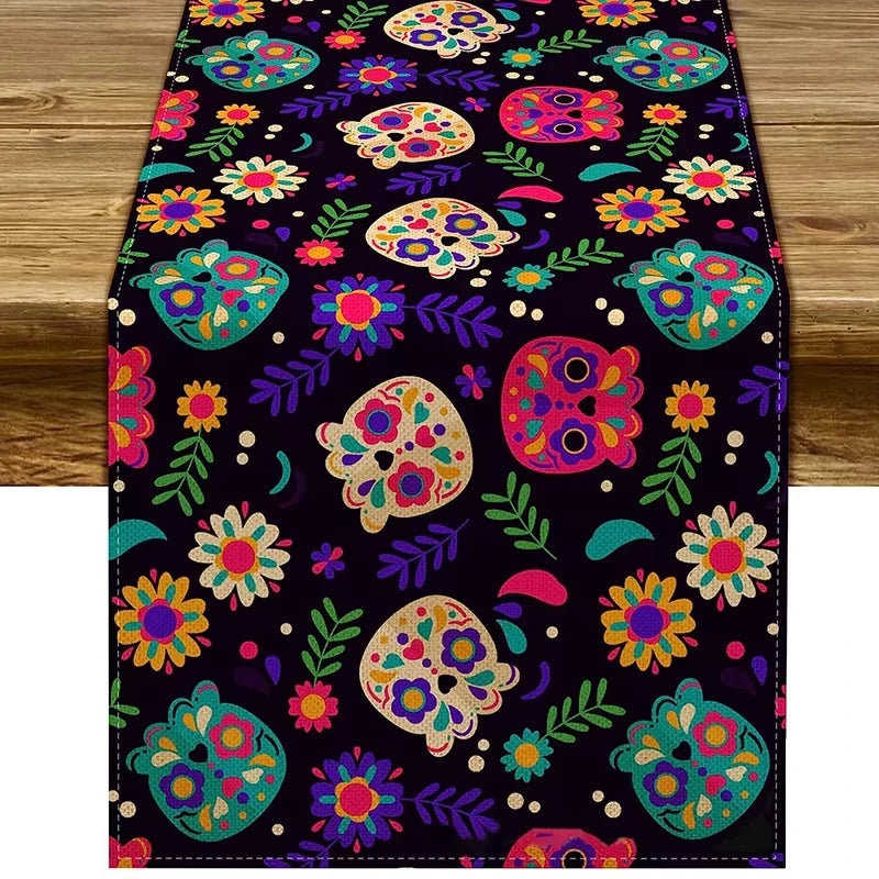 Mexican Day of The Dead Table Tablecloth