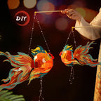 Mid-autumn festival ancient style fish lanterns holiday party decor