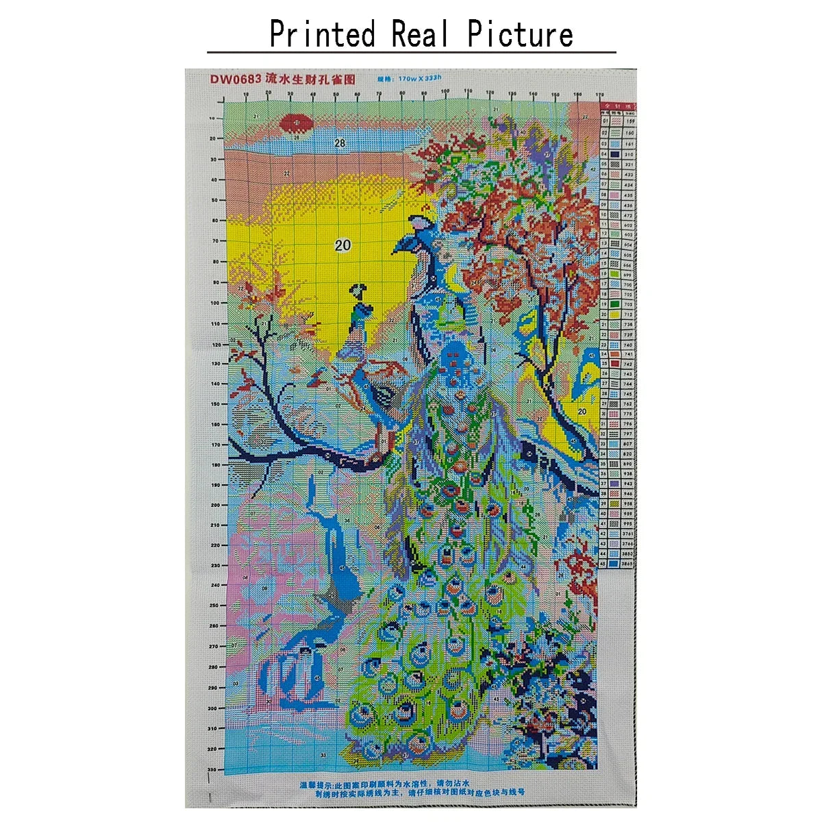 Peacock Cross Stitch Kit