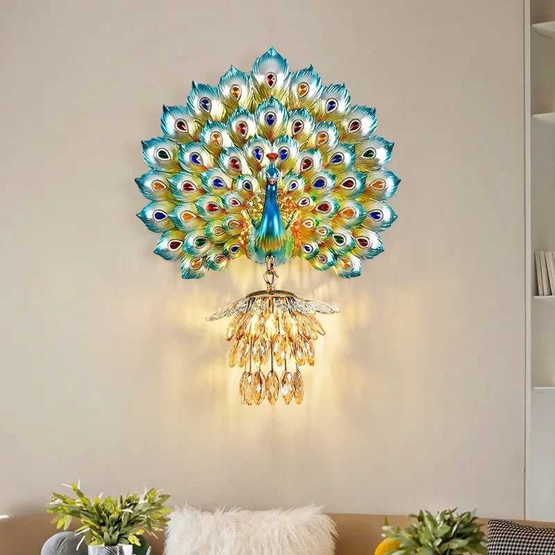 Creative Peacock Wall Lamp