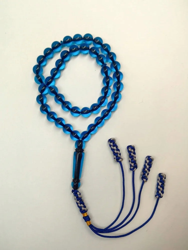 3-Color Yellow/Black/Blue Resin Tasbih