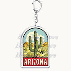 US Travel Keychain