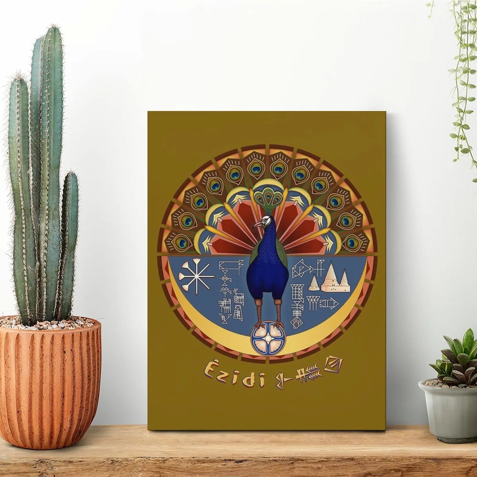 Yazidi Melek Taus Canvas Painting