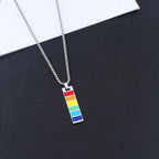 LGBTQ Rainbow Pendant Necklace