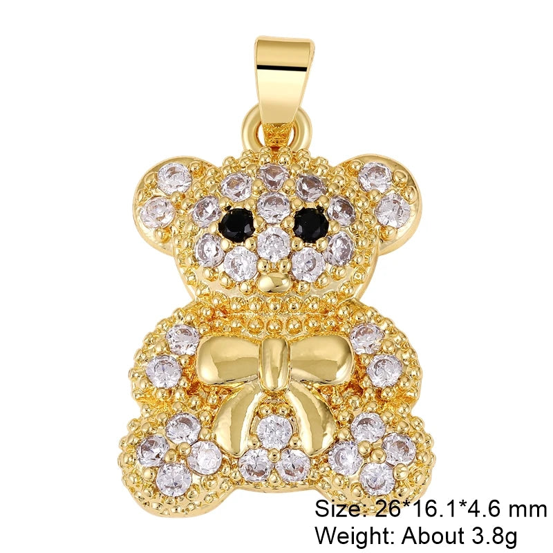 Gold Plated Handmade Colorful Star Of David Charms