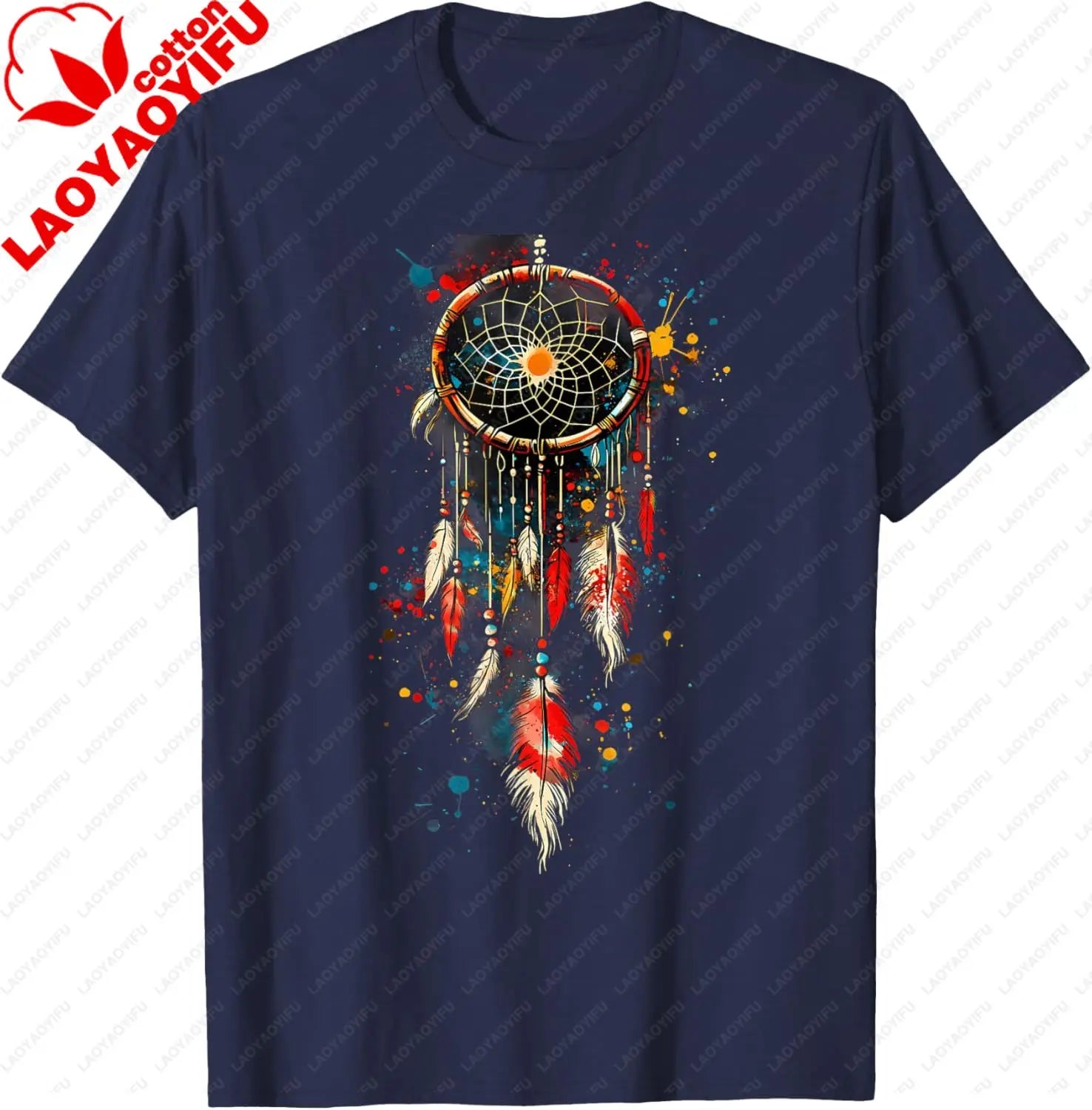 Native American Indian Tribe Dreamcatcher Artwork T-Shirt