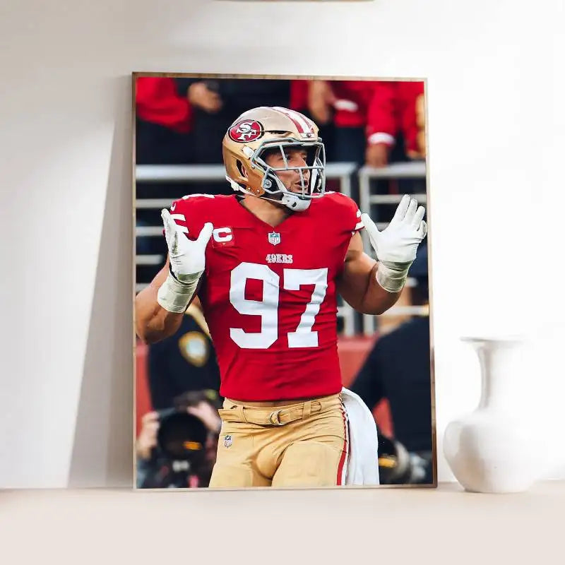 N-Nick B-Bosa Poster Self-adhesive Art  Paper Sticker