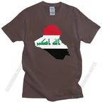 Iraq Flag Map T Shirt
