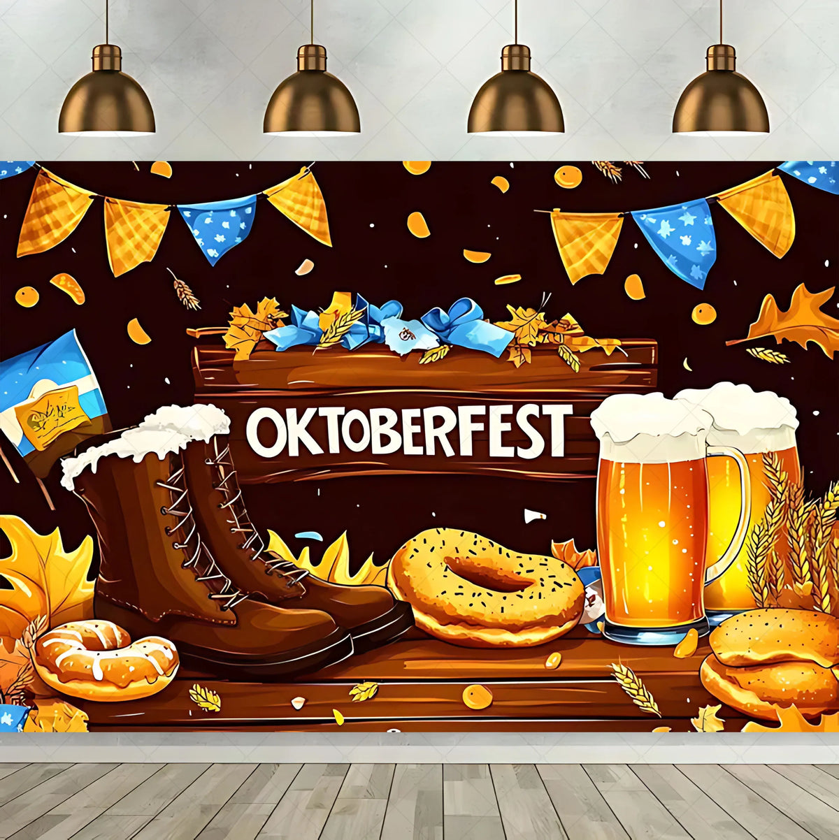 Oktoberfest Beer Theme Celebration Background