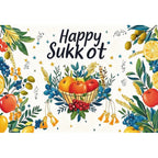 Jewish Collection Festival Rosh Hashanah Hanukkah Party Photo Backdrop