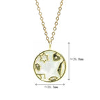 Hebrew Letter Chai Copper Pendant Necklace