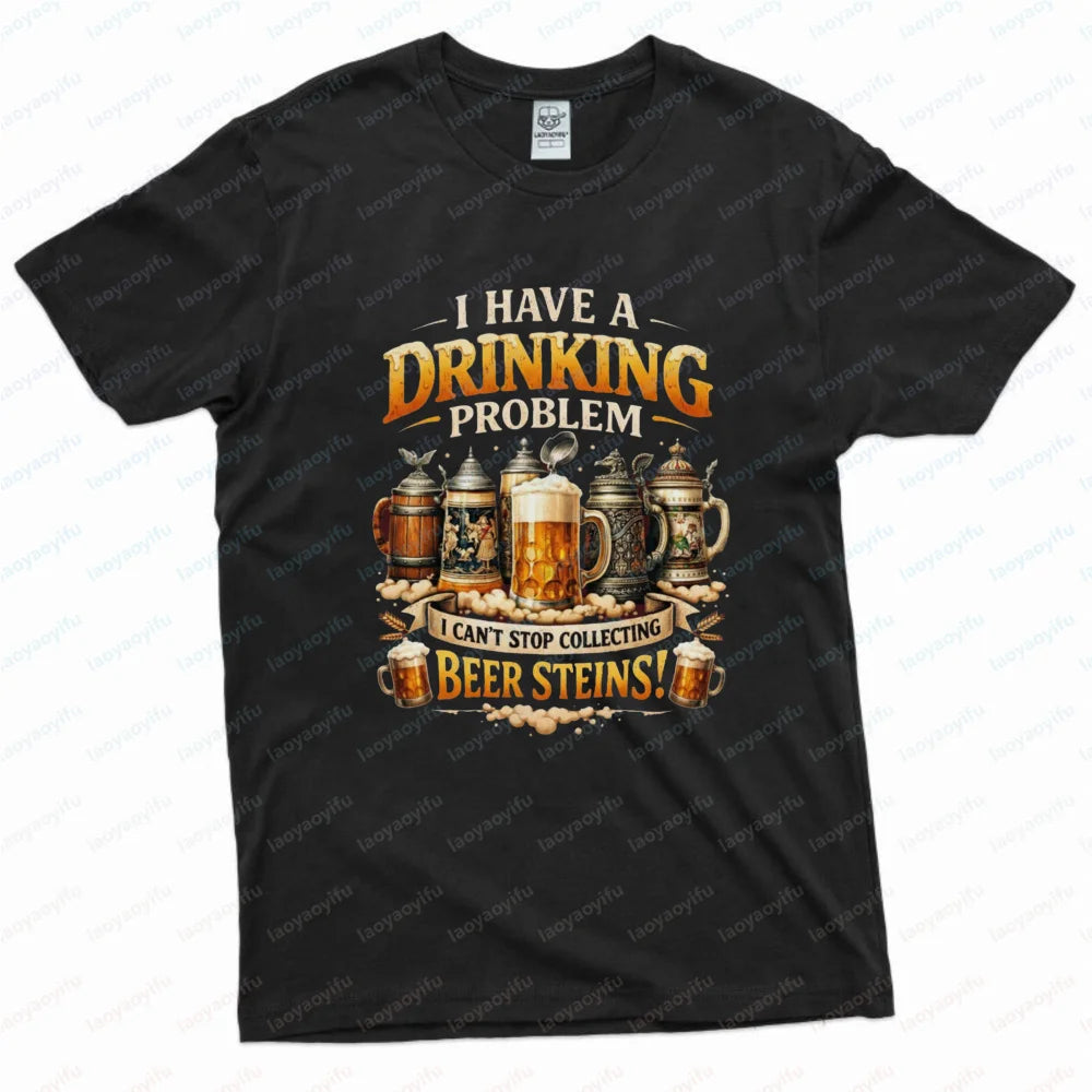 Drinking Problem Beer T-Shirt German Beer Lover Oktoberfest
