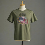 D Day Heroes T Shirt American Flag WW2 Tshirt