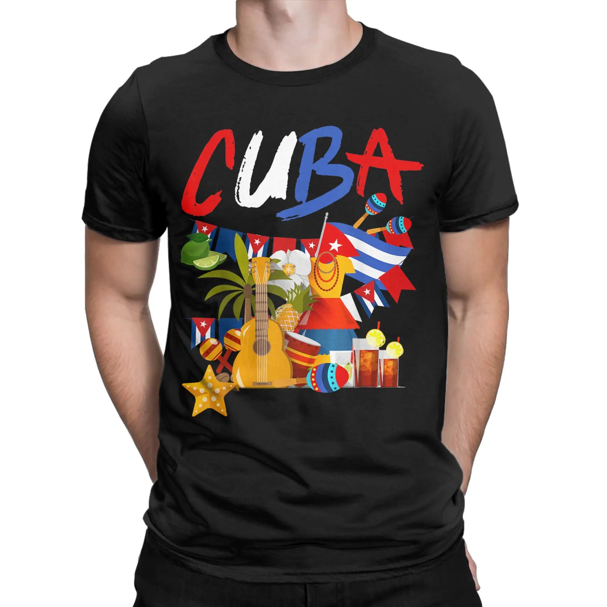 Cubanita Cuban Cuba Flag Hispanic Heritage T Shirt