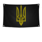Ukraine Trident Flag Banners