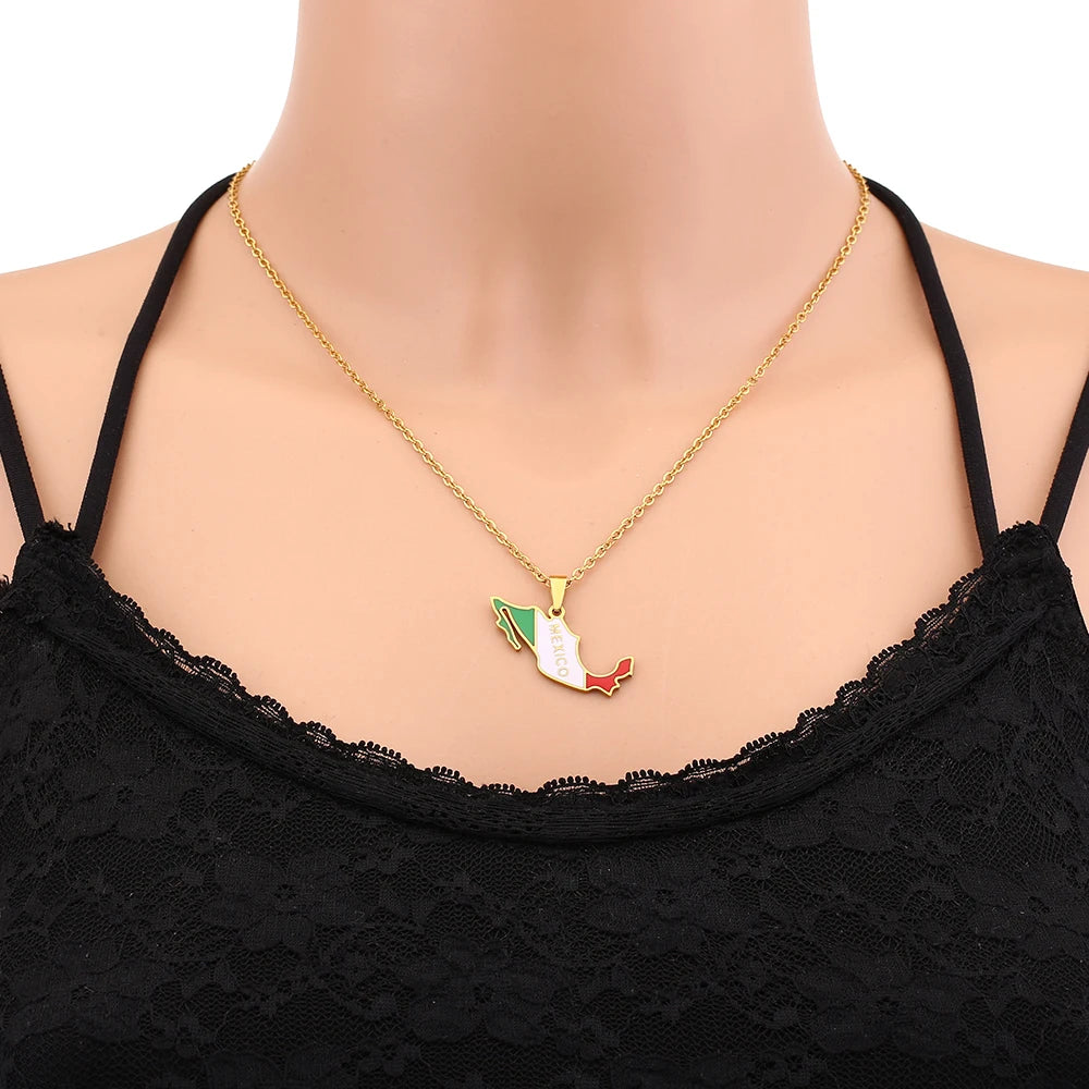 Mexico Map Pendant
