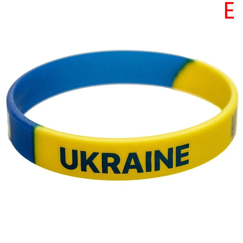 Ukraine Country Flags Wristband