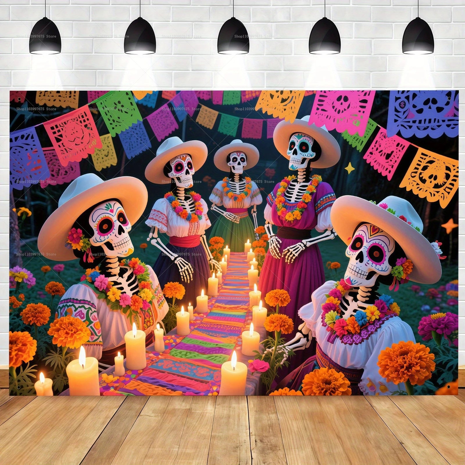 Day Of The Dead Photography Backdrop Mexican