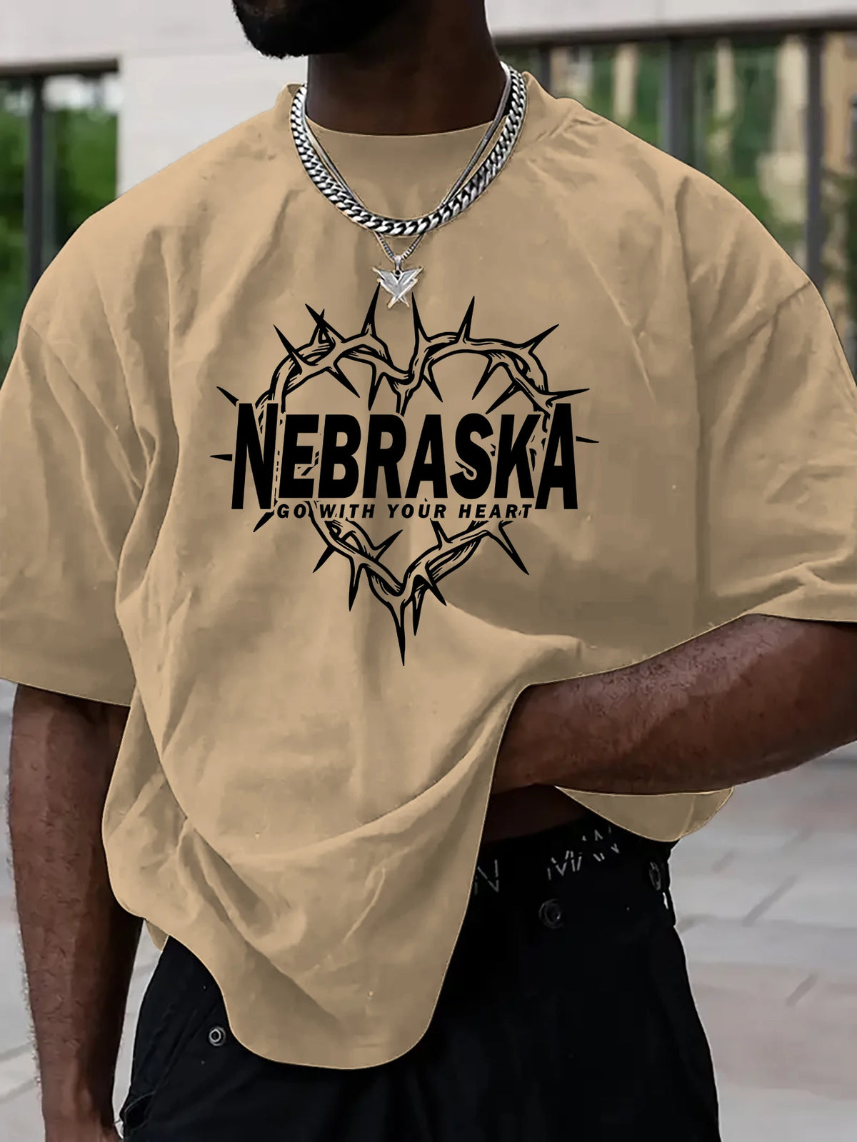 Nebraska Thorn Heart T Shirt
