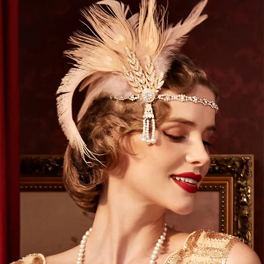 Peacock Feather Headband
