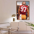 N-Nick B-Bosa Poster Self-adhesive Art  Paper Sticker