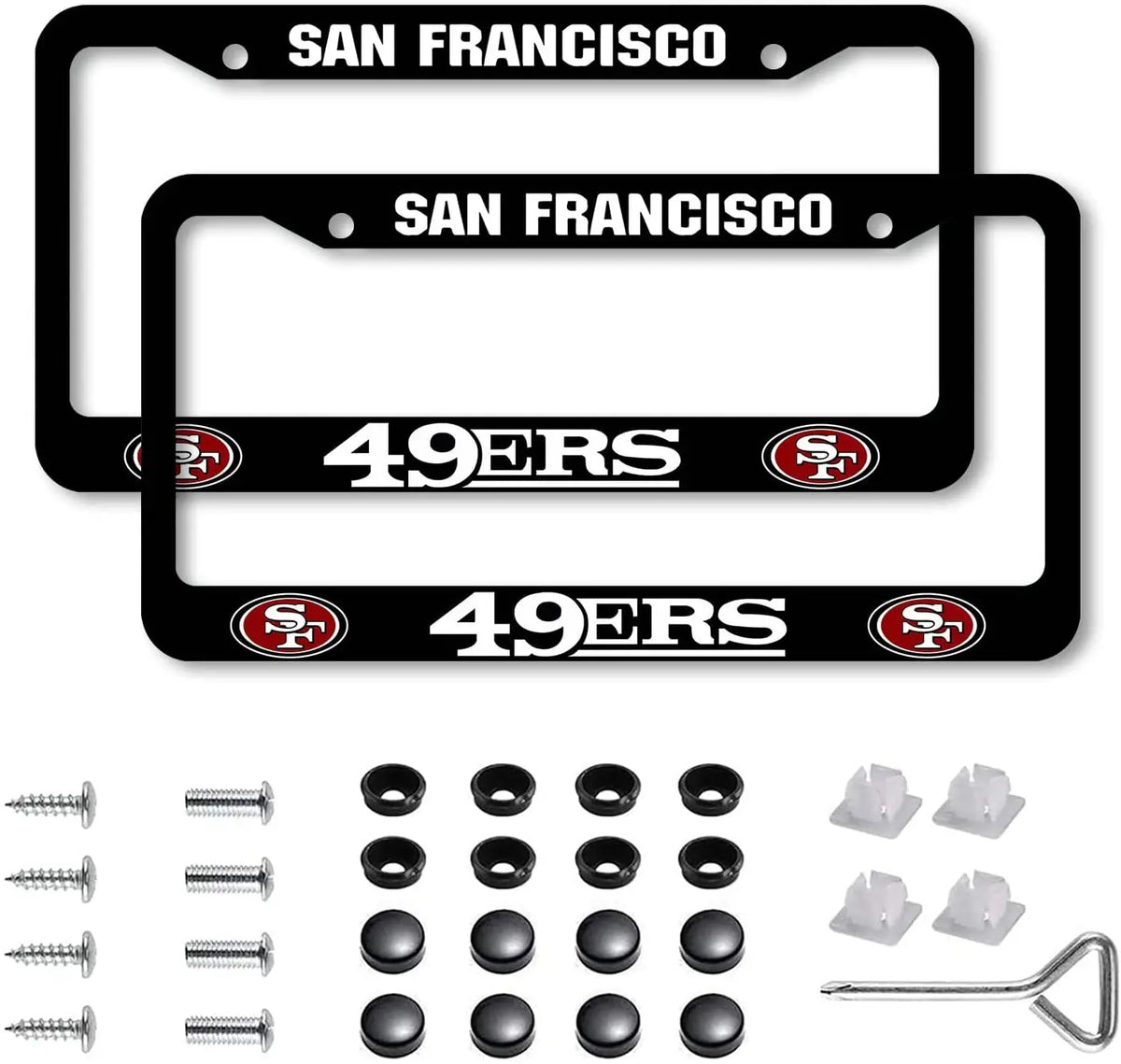 2PCS San Francisco 49ers Novelty License Plate