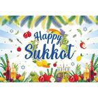 Jewish Collection Festival Rosh Hashanah Hanukkah Party Photo Backdrop