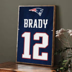 T-Tom Rugby B-Brady Poster Room Bar Cafe Decor Stickers Wall