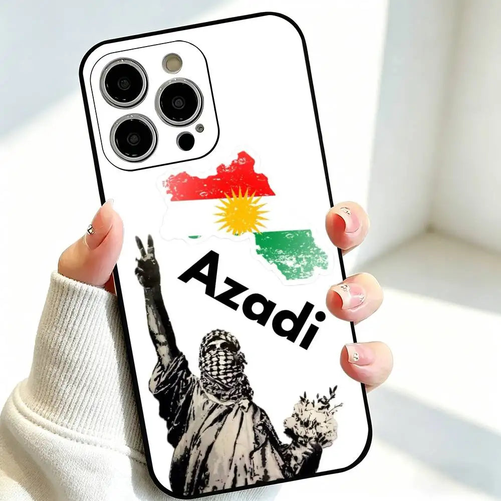 Kurdistan Flag Logo Support Phone Case For iPhones