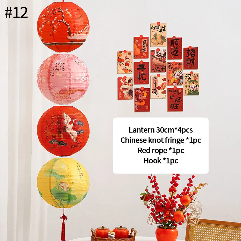 Paper Lantern Hanging Decorations Mid- Autumn Festival