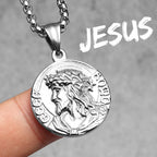 Jesus Heart Cross Necklaces Pendant Chain
