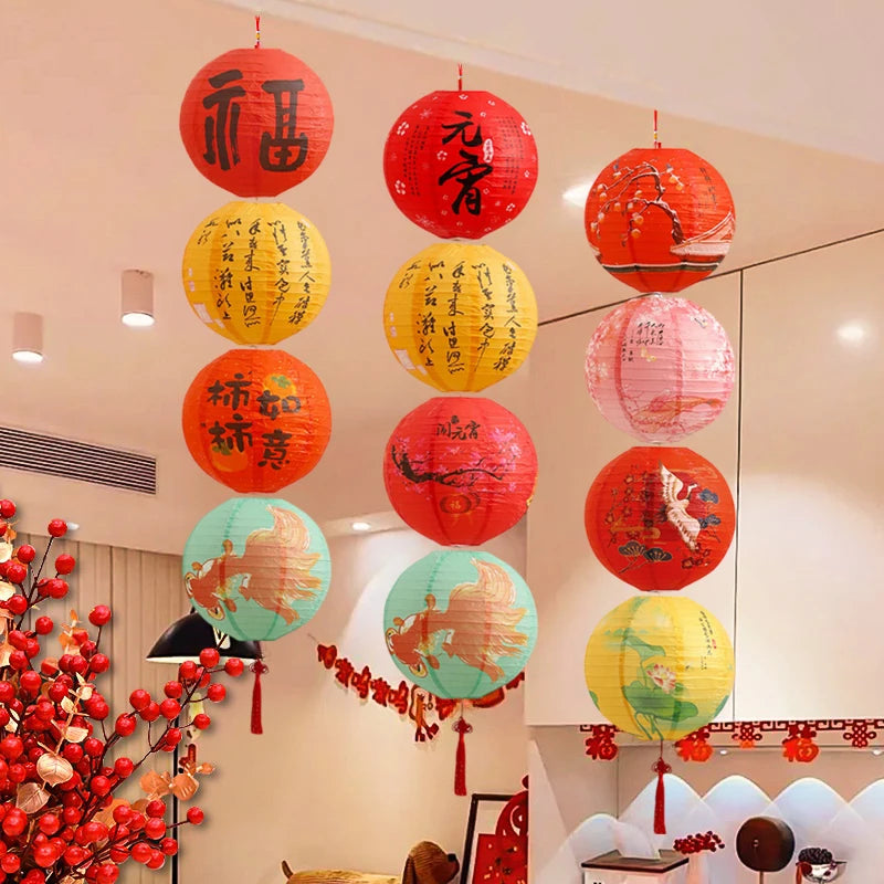 Paper Lantern Hanging Decorations Mid- Autumn Festival