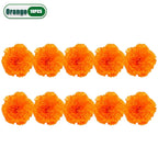 2.17 Inch Marigold Artificial Flowers Day of The Dead, Halloween and Diwali Party Home Outdoor Decoration
