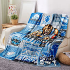 Detroit Football Legacy Collage Blanket -