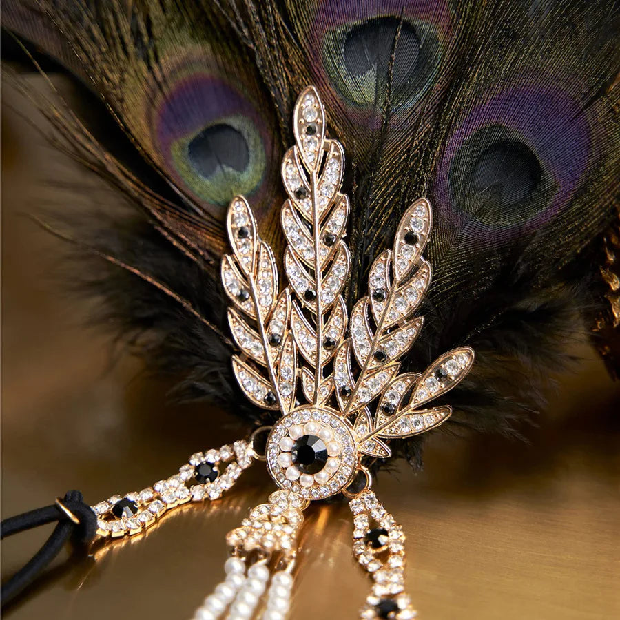 Peacock Feather Headband